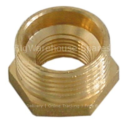 Reducer thread  brass total length 22mm WS 34