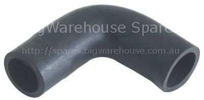 Formed hose L 133mm warewashing L-shape equiv. no. 0200244 ID ø