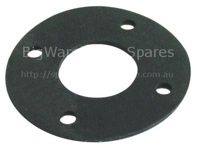 Gasket D1 ø 45mm D2 ø 105mm thickness 3,4mm rubber with 4 screw