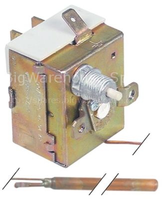 Safety thermostat switch-off temp. 90-110°C 1-pole 16A probe ø 6