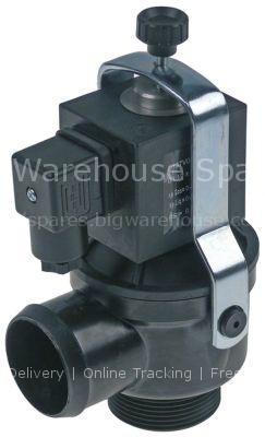 Drain solenoid valve single angled 230V inlet 46mm duty cycle 60