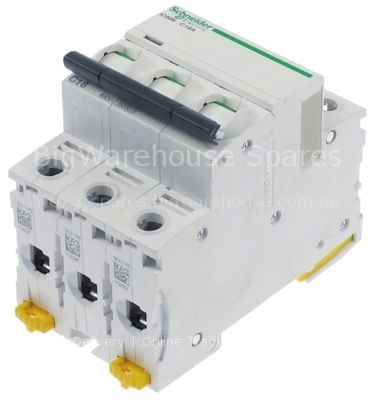 Line circuit breaker 3-pole 16A tripping type C rated 400V conne