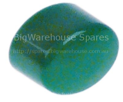 Push button size 17x13mm green