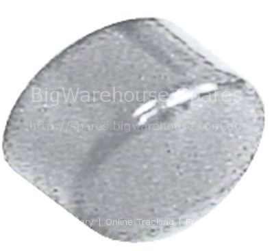 Push button size 17x13mm grey