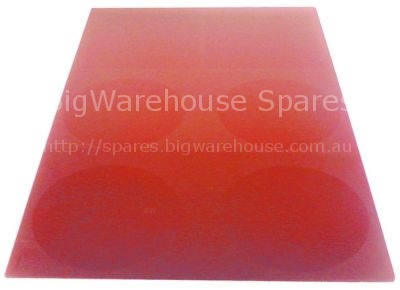 Ceramic plate L 863mm W 553mm H 6mm without imprint