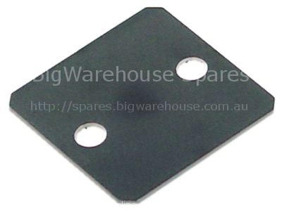 Base plate H 1mm L 40mm W 40mm SS Qty 1 pcs