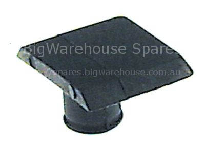 Sliding plate mounting pos. right L 28mm W 21mm H 3mm H2 12,5mm