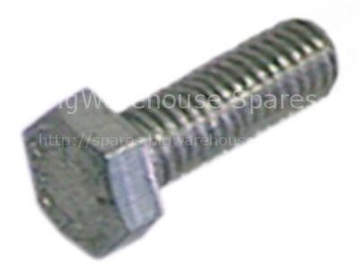 Hexagonal screw thread M5 thread L 16mm SS WS 8 Qty 20 pcs DIN 9