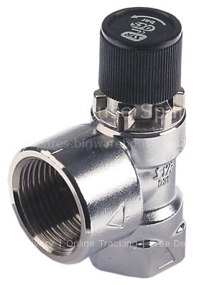 Safety valve T1: 3/4" T2: 1" triggering pressure 0,65bar
