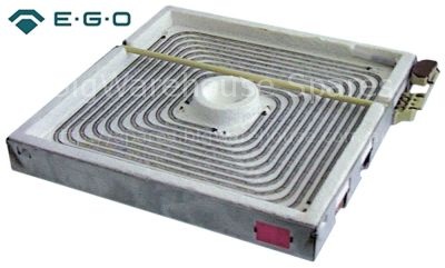 Radiation heater L 300mm W 300mm 3500W 400V connections 3 square