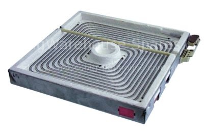 Radiation heater L 300mm W 300mm 2500W 400V connections 3 square