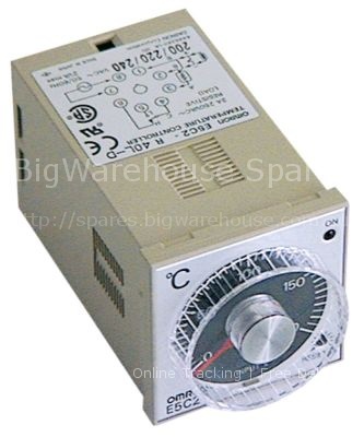Electronic controller OMRON type E5C2-R40L-D mounting measuremen