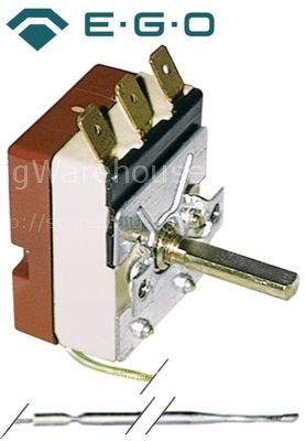 Thermostat t.max. 90°C temperature range 0-90°C 1-pole 1CO 16A p