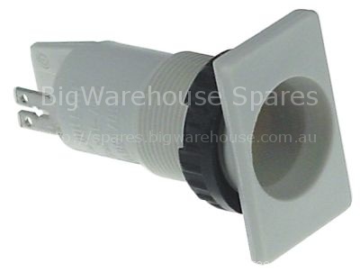 Lamp socket mounting measurements ø19.2mm connection male faston