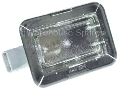 Oven lamp complete L 100mm W 60mm 230V 25W socket E14 temp.-resi