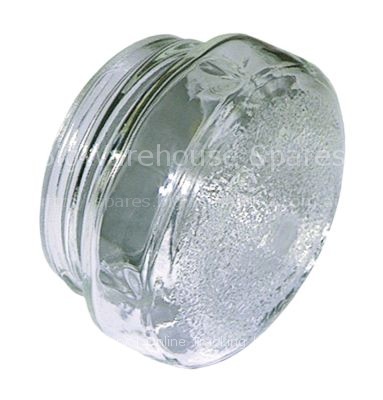 Oven lamp glass thread ø 62mm H 46mm ø 74mm hard glas temp.-resi