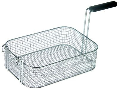 Fryer basket L1 325mm W1 225mm H1 90mm chrome-plated steel