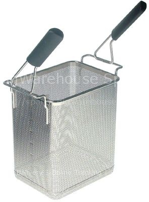 Pasta basket H1 265mm W1 220mm L1 170mm H3 455mm stainless steel