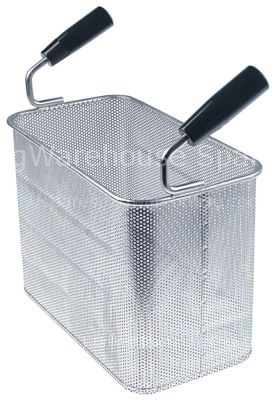 Pasta basket H1 200mm W1 290mm L1 145mm H3 343mm stainless steel