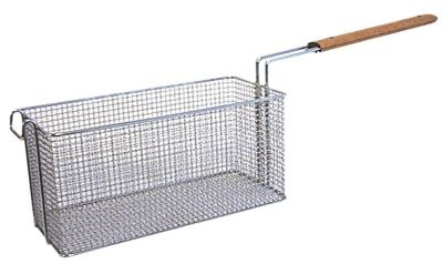 Fryer basket L1 340mm W1 160mm H1 150mm chrome-plated steel