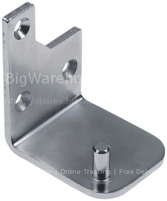 Hinge mounting pos. upper right L 61,5mm W 49mm H 74mm