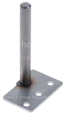 Bracket L 72mm mounting pos. right ø 8mm hole distance 15mm hole
