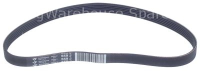 Poly-v belt grooves 6 W 14mm L 559mm profile J