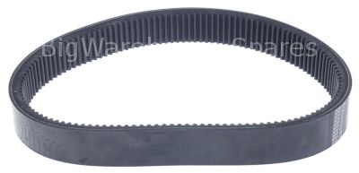 Poly-V-belt profile V L 875mm H 13mm teeth 121 splitting 4-3 rub