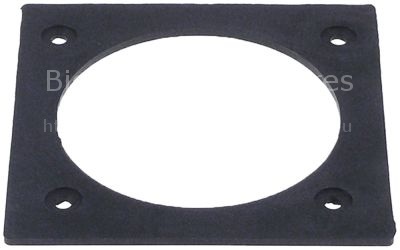 Gasket for heat exchanger L 100mm W 100mm ID ø 76mm thickness 2,