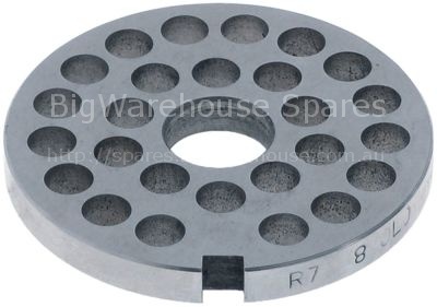 Grinder plate type Unger size 12 hole ø 8mm flat 1 stainless ste