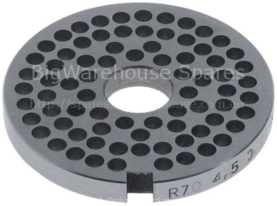 Grinder plate type Unger size 12 hole ø 4,5mm flat 1 stainless s