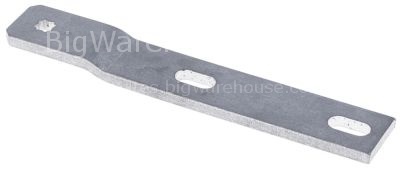 Hinge camp mounting pos. right/left L 186mm W 30mm H 9,5mm stain
