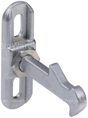 Door catch with hook H 69mm L 67-71mm W 20mm mounting distance 4