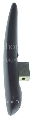 Door handle H 44mm L 220mm W 50mm plastic black