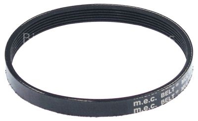 Poly-v belt grooves 6 W 14mm L 355mm profile J