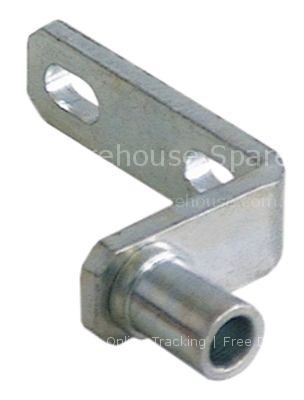 Hinge bearing with bolt mounting pos. upper left