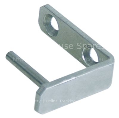 Hinge bearing with bolt mounting pos. lower