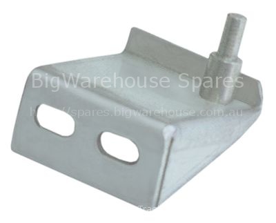 Hinge bearing with bolt mounting pos. bottom left refrigerated c