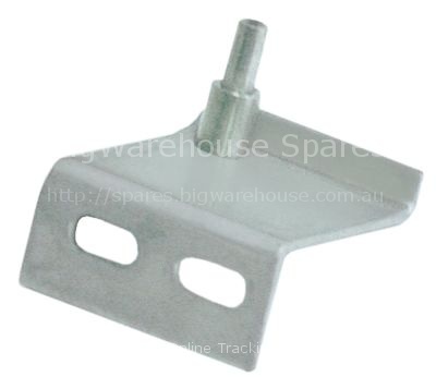 Hinge bearing with bolt mounting pos. bottom right