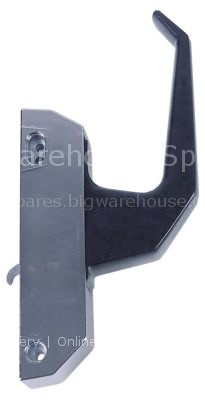Handle latch L 172mm mounting distance 134mm non lockable heated