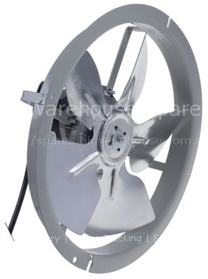 Fan 230V 10W 50/60Hz fan wheel ø 230mm shaft L 13mm L 79,5mm W 2