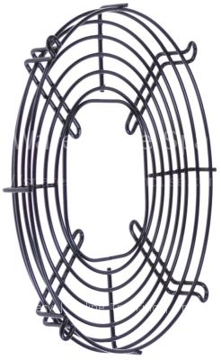 Grid for fan wheel ø 200mm H 25mm mounting distance 1 236mm