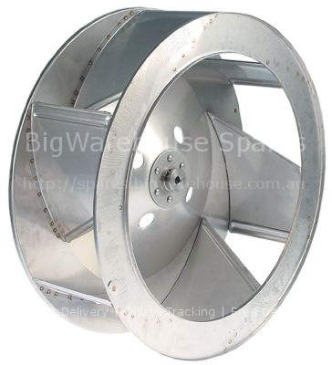 Fan wheel D1 ø 440mm H1 152mm blades 6 D2 ø 10mm D3 ø 10mm H2 37