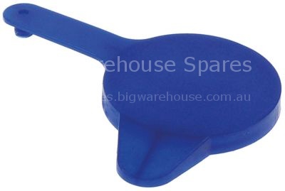Cap for water container blue suitable for combi-steamer