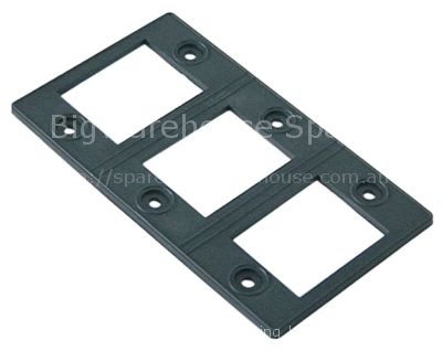Gasket L 137mm W 79mm thickness 3,5mm for heating element suitab