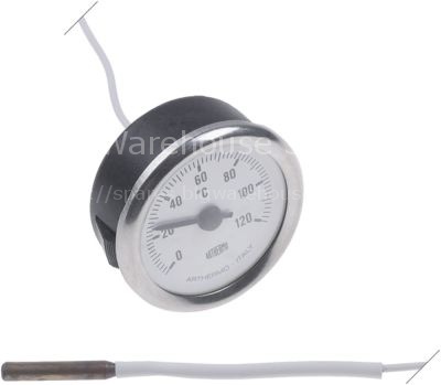 Thermometer mounting ø 52mm t.max. 120°C 0-120°C probe ø 6mm pro