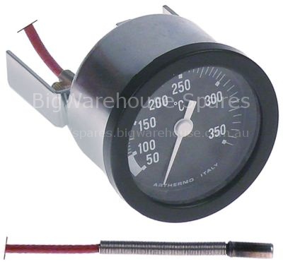Thermometer mounting ø 52mm t.max. 350°C +50 up to +350°C probe