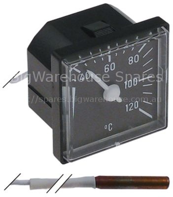 Thermometer mounting measurements 45x45mm +40 up to +120°C capil