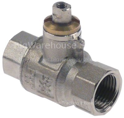 Ball valve inlet 1/2" IT outlet 1/2" IT L 61mm without handle sh