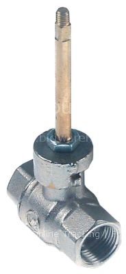 Ball valve inlet 1/2" IT outlet 1/2" IT L 56mm without handle